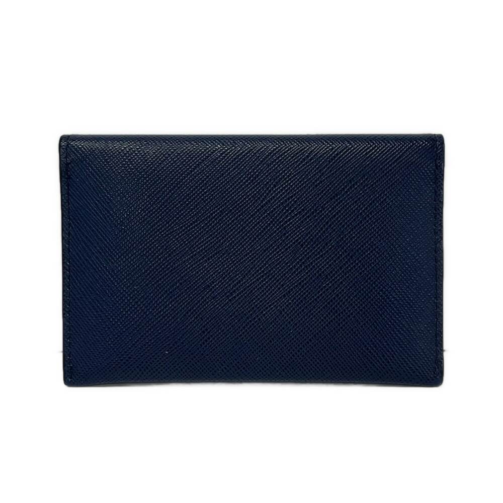 Prada Card Case Navy Gold - Picture 2 of 5
